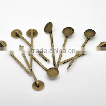 Antique Bronze Round Bobby Pins Hair Clips W/ Glue Pad 6x1.3cm, sold per pack of 50,Hottest