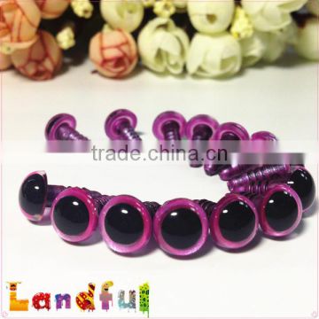 10mm Metallic Colored Amigurumi Doll Handmade Purple Toy Eyes