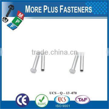 Made in Taiwan High Quality Stainless Steel Flat Head Semi Tubular Rivet