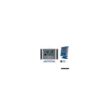 Sell LCD Clock With Moon Phase and Wireless Doorbell