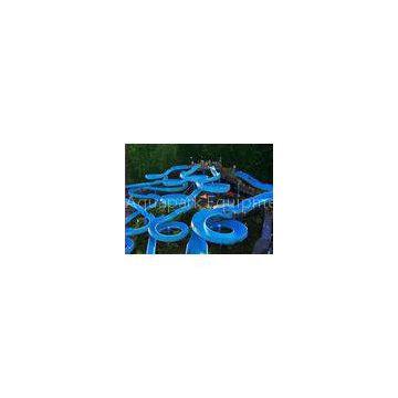Water Attractions Spiral Slide , Fiberglass Water Slides 14.6m Height Customized
