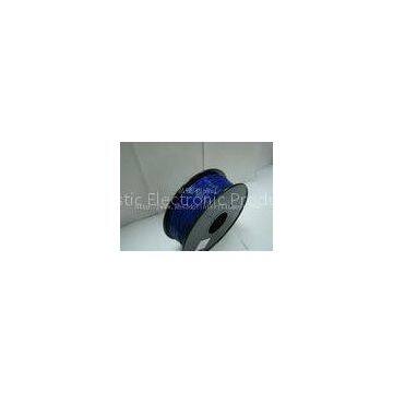 Blue PLA 3d Printer Filament with 1KG / Roll , good performance of electroplating