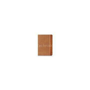 Classic Style Wood iPad Air Leather Folio Case , Apple iPad Flip Protective Cases