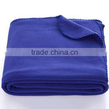 Blue anti pill durable machine washable Flame resistant China airline FR blanket