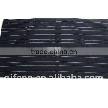 Stripe Black Microfiber Towel Manufacturer
