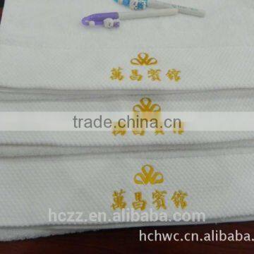 100% cotton satin jacquard bath towel embroidery