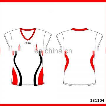 latest new style china volleyball jersey design