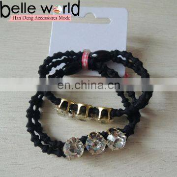 black rhinestone Elastic Hair Band