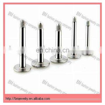 Stainless Steel Labret Shaft Piercing Accessories Body Jewelry wholesale