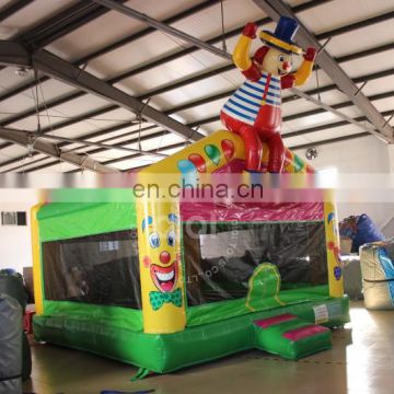 Commercial Clown Jumping Bouncy Castle Combo Inflatable Bounce House For Kids