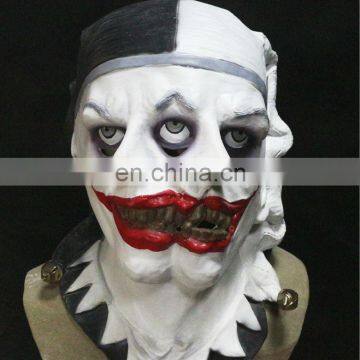 New Design Adult Full Head Clown Mask New Year Party Fancy Dress 2 faced Jester Funny Mask