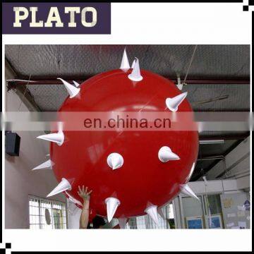 inflatable thorn helium ball, Cheap red decorative ballon for promotion