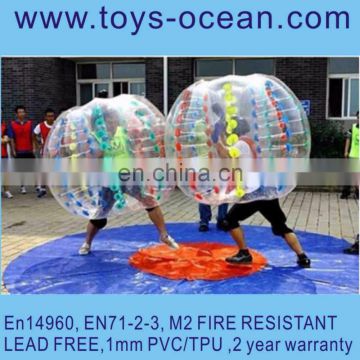 2016 Exciting Inflatable Bumper Ball Bubble Soccer Snocker Ball For Kids Adults Outdoors Game