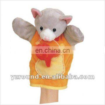 stuffed animal pattern cat hand puppet glove doll toy gift