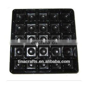 Plastic chocolate tray