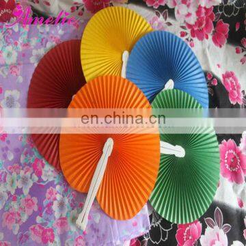 A9910 Plain Plastic Handle Fan For Wedding Gift