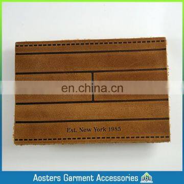 Custom Wholesale Vintage Fashion Leather Label for Jeans photo-3