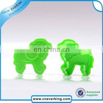 factory dog shape green color cookie cutter