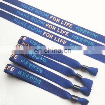Custom Cheap Festival Woven Wristbands / Polyester Wristband / Fabric Wristbands photo-3