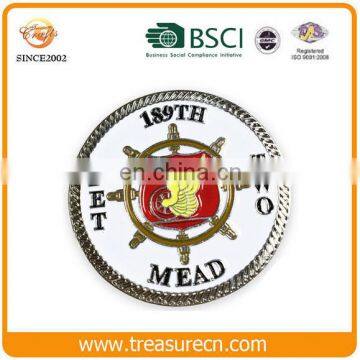 Custom design metal nickel plated souvenir euro coins