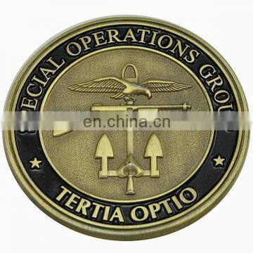 3D Custom Enamel Copper Eagle Challenge Coin photo-4