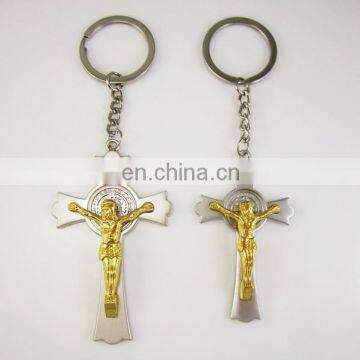 Catholic Saint Benedict Crucifix Cross keyring key chain