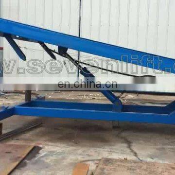 7LGQ Shandong SevenLift adjustable ground loading dock level ramp for sale