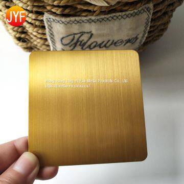 Good Quality Brushed Polishing Titanium Gold Stainless Steel Sheet photo-4