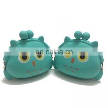 Customized Women Gentle Cartoon Piggy Coin Bank Case Metal Clip Silicone Wallet Purse photo-4