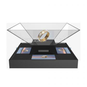 360 Degree Promotional Hologram Pyramid 3d Display Hologram Box 3d Hologram 120x120CM photo-3