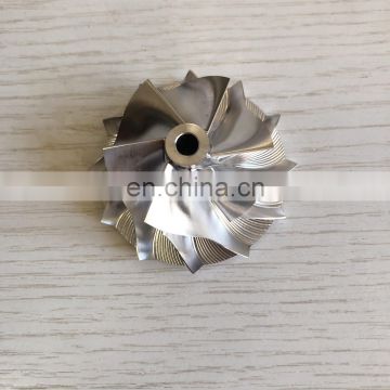 RHF5 39.30/52.50mm 6+6 blades high performance turbo milling/aluminum 2618/billet compressor wheel for 06J145713L