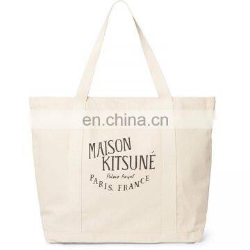 printed cotton canvas tote bag heavy duty reinforced portable cotton canvas shopping tote bag