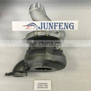 GTA2052GVK Turbocharger 765155-5007S 743507-0009 A6420901480 for Engine OM642DELA