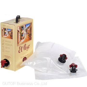 OUTOP Packaging Aluminum Foil Bag In Box For Liquid, Wine,Oil,Water,Juice,Detergent With Valve photo-2