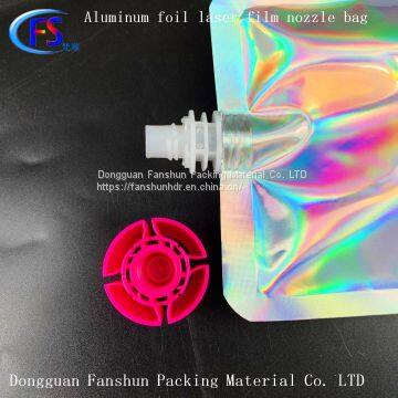 500ml Aluminum Foil Laser Film Composite Bag Rainbow Film Zipper Bag 750ml Laser Film Suction Nozzle Independent Bag photo-4