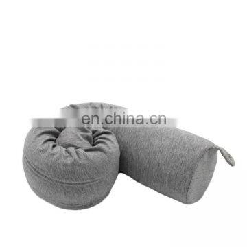 Amazon Hot Sale Twist Memory Foam Travel Pillow For Neck Chin Lumbar And Leg Support For Traveling On Airplane Bus Train photo-5