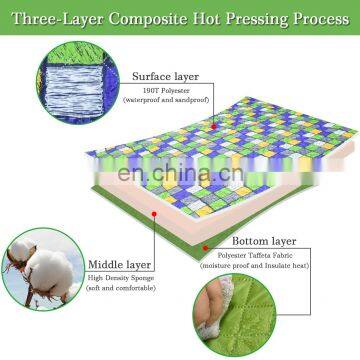 2021 Outdoor Waterproof Custom Design Picnic Blanket Sand Proof Beach Mat Picnic Blanket photo-5