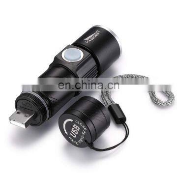 Mini USB Rechargeable Bike Bicycle LED Flashlight Waterproof photo-2