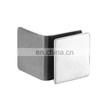 Two sides Stainless Steel Square shower Glass Clamp hardware bathroom fittings accessories