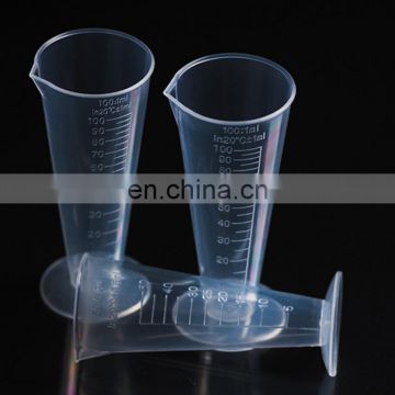 Laboratory Kitchen Plastic Polypropylene PP Cone Taper Measuring Beaker With Spout