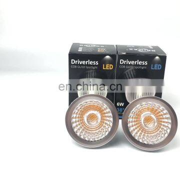 BRIMAX gu10 24v spot light led cob driverless chip 110v led spotlight lens diffuser