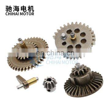 chihai motor Hardened Metal 18: 1 cylindrical Gear Set For JM Gen.8/JM Gen.9 M4A1/LH Vector Gen.2/XWE M4 Modification Upgrade