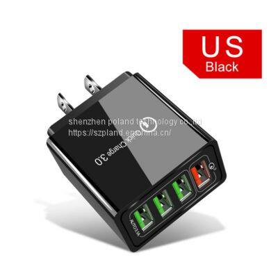Quick Charge 3.0 4.0 USB Charger 3.1A Fast Wall Mobile Phone Charger For 4 Ports Adapter QC 3.0 Charger Wholesale photo-2