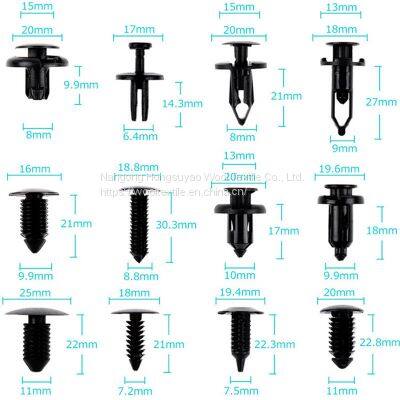 OEM 240pcs 12Sizes Black Auto Body Fastener, Trunk Bumper Fastening Tools photo-2