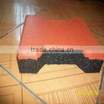 Dogbone-shaped Rubber Paver