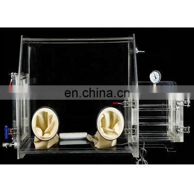 Transparent glove box with vacuum chamber Compact Glove Box