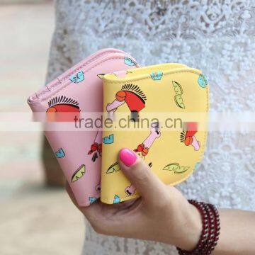 Charming women fashional PU Leather Wallet purse Billetera Cartera para dama Mujer