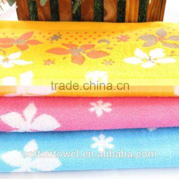 face cotton towel with Lily jacquard