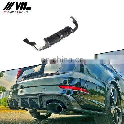 For Audi A3 RS3 Carbon Fiber Rear Diffuser Lip 2017-2018