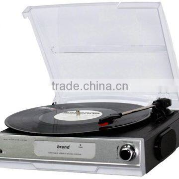 Minimalist Style Player!!! Belt-Driven Turntable&Record Player with Built-in Speaker